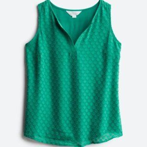 Ezide Textured Mixed Material Top